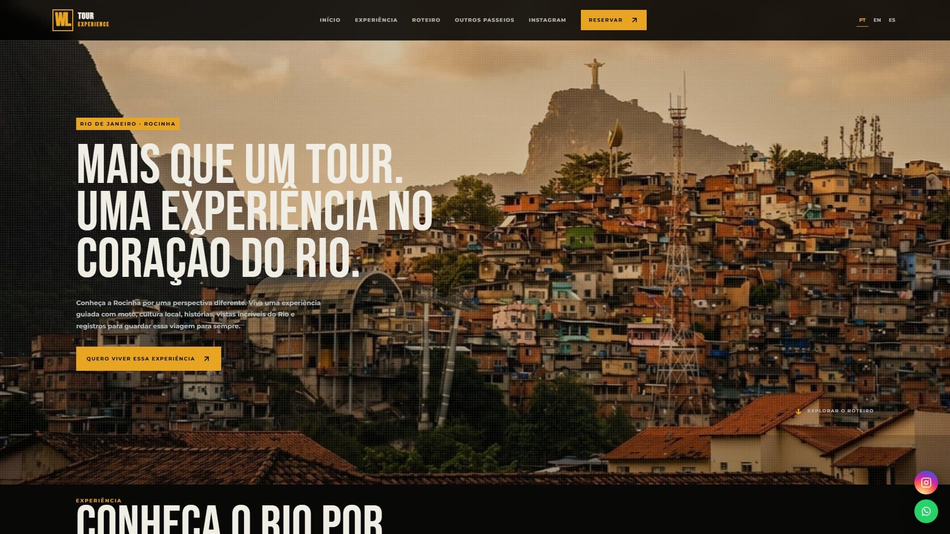 WL Tour — captura da página